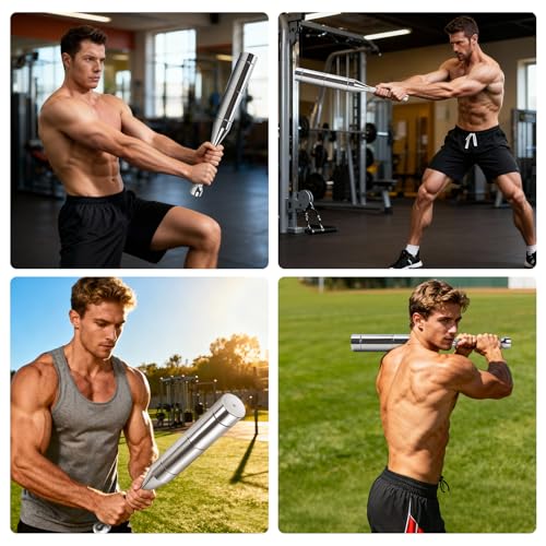 17.6LB Adjustable Steel Macebell for Strength Training & Fitness