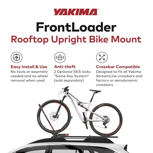 Yakima FrontLoader Rooftop Bike Rack Mount for Cars & SUVs