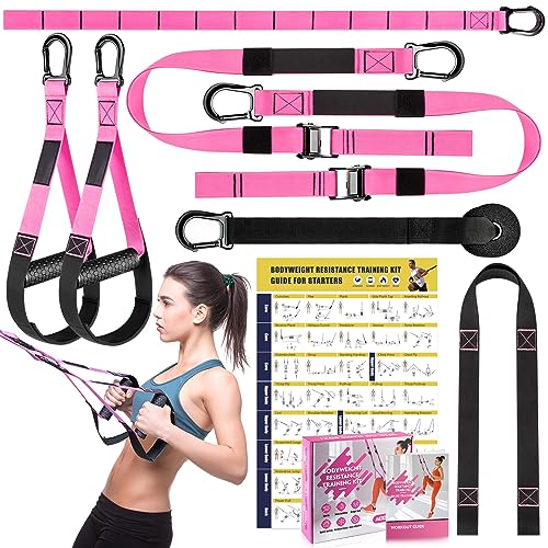 Pink Resistance Training Kit for Full Body Workout - Home Gym Equipment