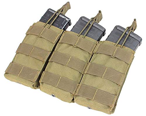 MA27-498 Triple M4/M16 Open-Top Mag Pouch, Coyote Brown