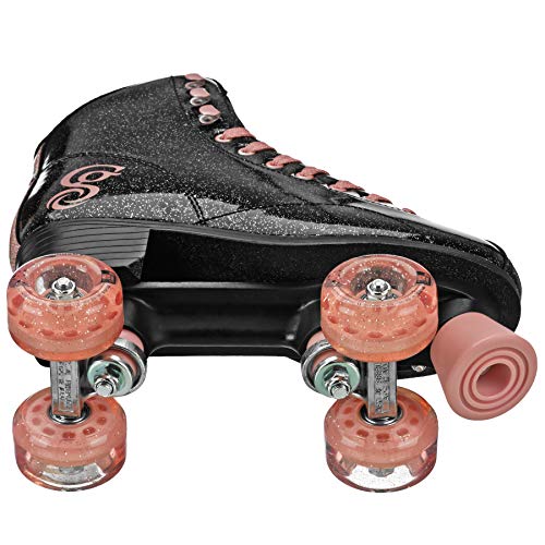 Roller Derby Candi GRL Sabina Colorful Freestyle Roller Skates - Black/Rose, Size 8