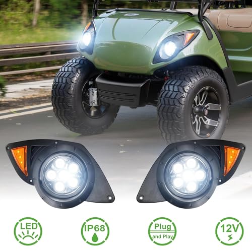 Yamaha G29 Drive Golf Cart Headlight Kit 2007-2016 12V Replacement LED Lights