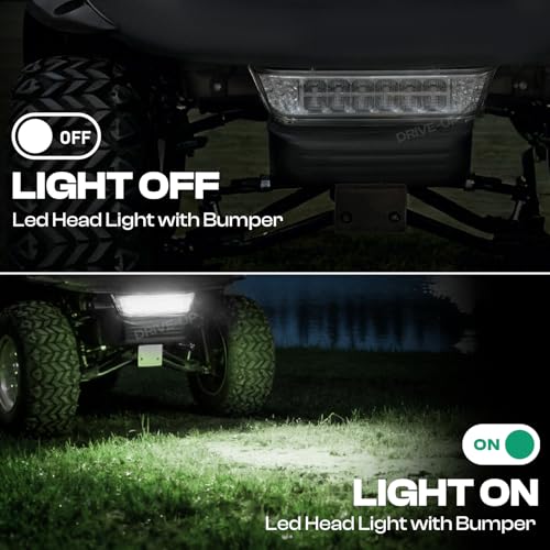 Golf Cart Headlight LED Replacement for Club Car Precedent 2004-UP