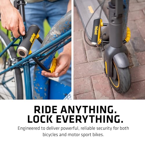 Bike U-Lock with Hardened Steel Shackle and Mounting Bracket – 16.8mm Security Lock