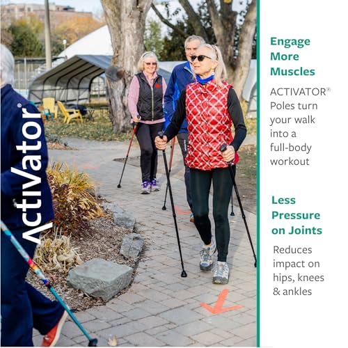 Adjustable Walking Poles for Balance & Rehab - Lightweight, Collapsible, Ergonomic Handles