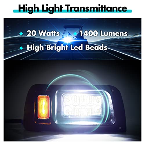 Golf Cart Headlight and Taillight Kit for Club Car DS 1993+ Street Legal 12V