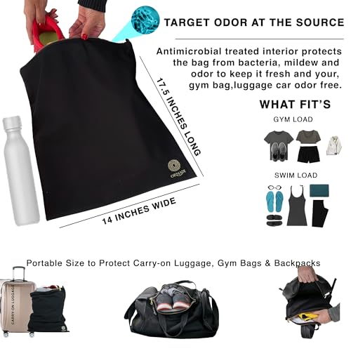 Waterproof Gym Clothes Bag with Odor Control and Bacteria Resistance