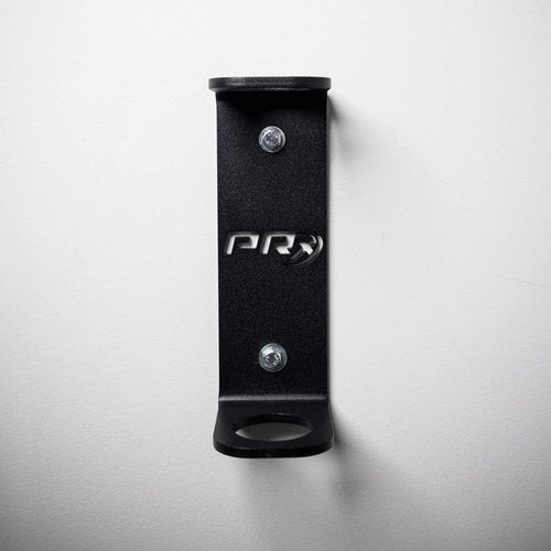 PRx Performance Vertical Barbell Storage Rack - Wall-Mounted, Space-Saving Single Weight Bar Holder for Efficient Organization in Home or Commercial Gyms, Durable, Easy to Install, USA Made, Black
