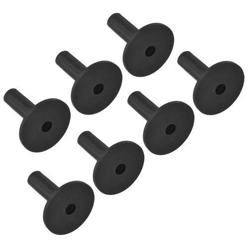 PATIKIL 2.3 Inch Rubber Golf Tee, 7 Pack Tall Training Driving Range Tee Stable Ball Holder for Outdoor Indoor Hitting Mat, Black