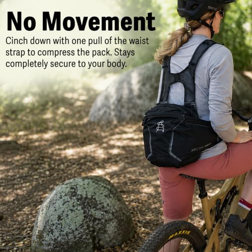 Arctos Mountain Bike Hydration Pack with Bladder - Bounce-Free Lumbar Design