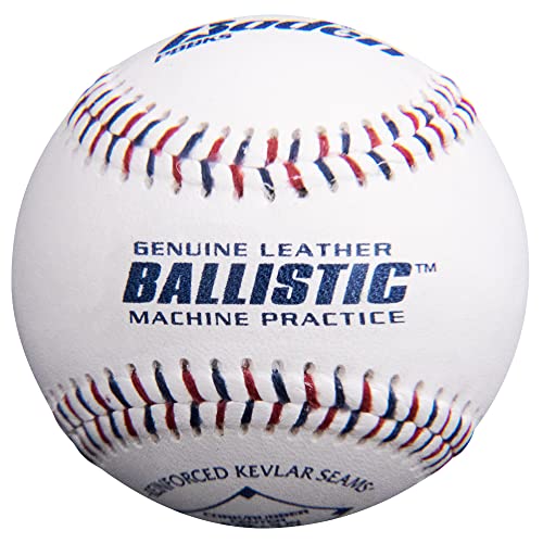 Leather Baseballs for Pitching Machines - 12 Pack Durable Game Balls