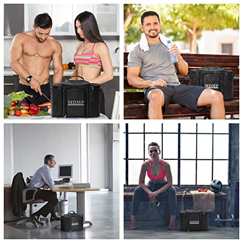 Insulated Meal Prep Lunch Bag Set with 3 Food Containers & Shaker