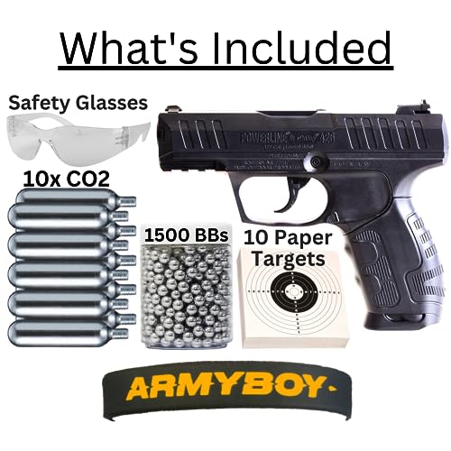 Daisy Powerline ArmyBoy BB Gun Kit .177 Cal Semi-Auto with 15-Round Magazine