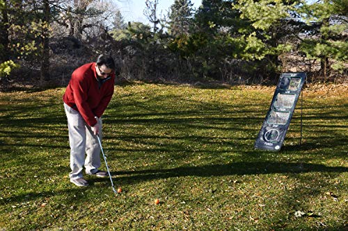 Golf Chipping Net with Adjustable Targets - 54 x 38 x 20 Inches Black