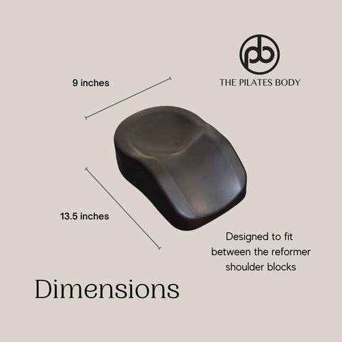 THE PILATES BODY Pilates Reformer Pillow – Reformer Accessories – Head and Neck Support Pillow – Fits Merrithew, Stott, Aeropilates Reformer Machines – Workout Accessory
