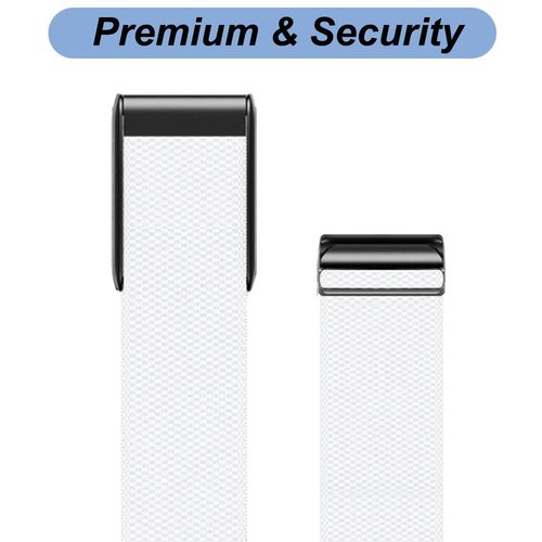 Emilydeals Replacement Bands for Whoop 4.0 - Nylon Knit Watch Strap Wristband, Comfortable and Durable Fitness & Activity Tracker Accessories (White)
