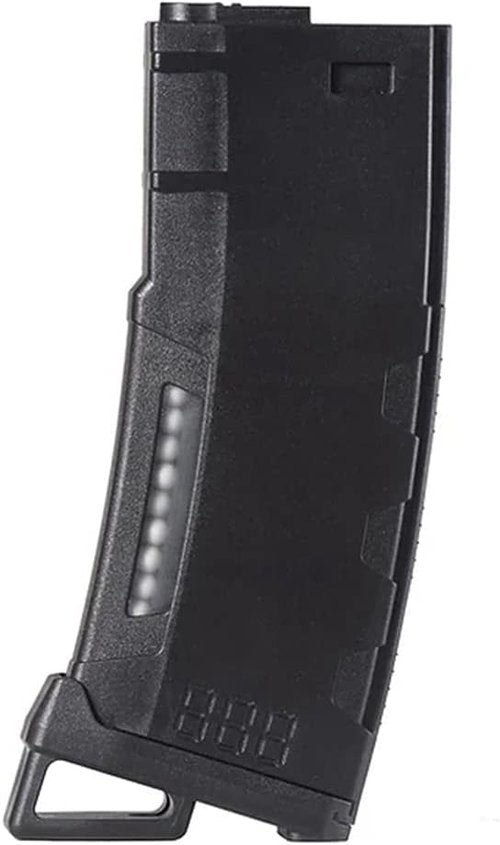 Lancer Tactical Airsoft Magazine - High-Speed MidCap with 130 Round Capacity & Transparent Window