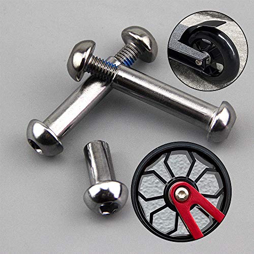 8mm x 48mm Carbon Steel Axle Bolt Set for Kick Scooters - 8.8 Grade, 800+lb Capacity