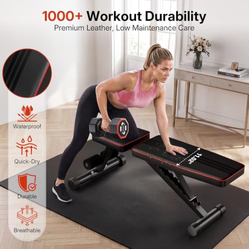 OUNUO Black 2.0 Multi-Function Weight Bench Set for Home Gym