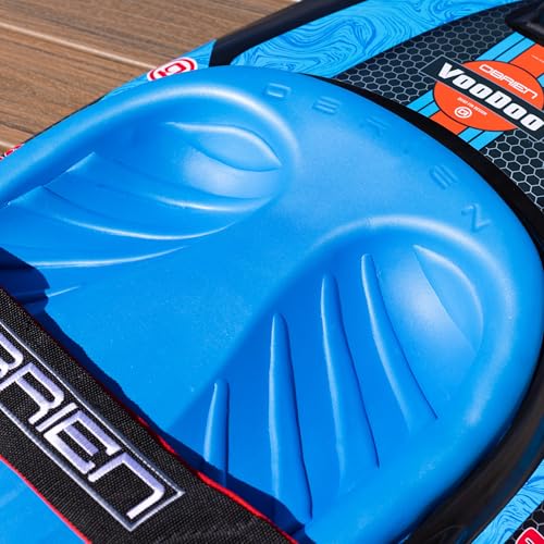 O'Brien Voodoo Kneeboard with Rotomolded Shell, Fins, Comfort Pad & Padded Strap