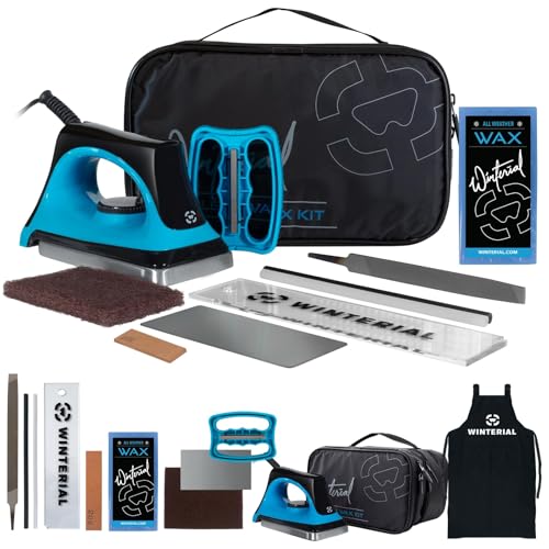 Winterial Regular Snowboard & Ski Tuning Kit with Iron & All-Temp Wax