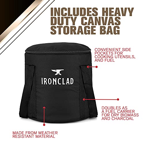 Portable Rocket Stove for Camping & Emergency Cooking – Off-Grid Wood Burning Stove with Carry Bag