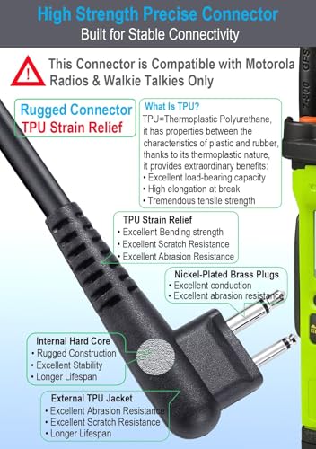 Speaker Microphone for Motorola Radios R2 CP100D CP200D 4 Pack