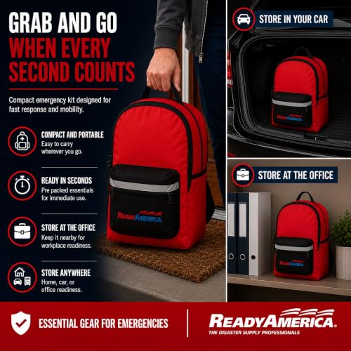 Ready America Deluxe 2-Person 3-Day Emergency Backpack Kit