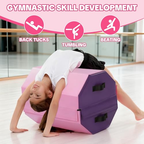 Detachable Gymnastics Octagon Mat 19x23 Inches for Home Exercise Kids Cheerleading