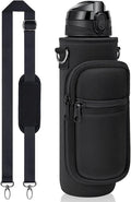 Skiennix Water Bottle Holder - Versatile 2-Pocket Crossbody Sling Bag for Hiking & Travel