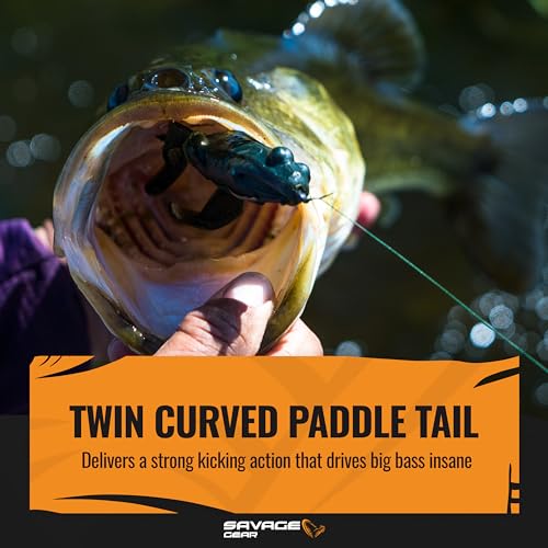 Savage Gear Tough Toad Soft Plastic Fishing Lure - 3.5 Inch, June Bug