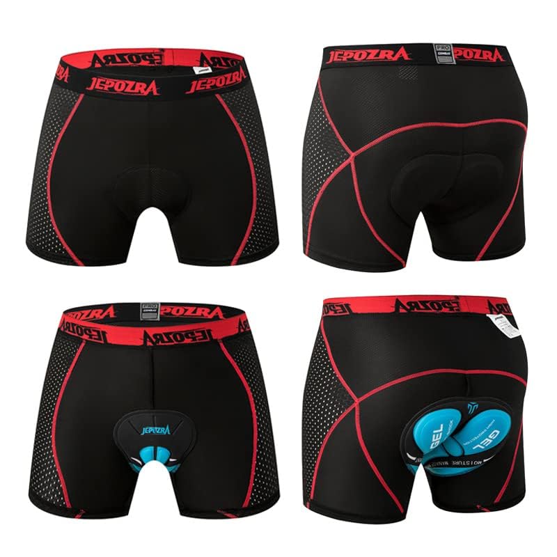 Men's 3D Padded Cycling Shorts - Breathable Quick Dry Bike Underwear Pants - 3XL