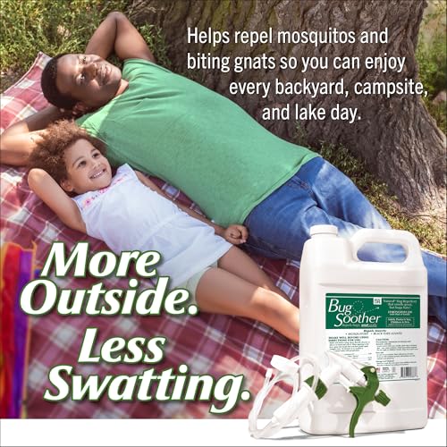 Bug Soother Natural Insect Repellent 128 Fl Oz Gallon - DEET-Free Outdoor Spray