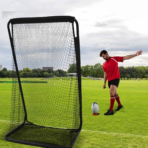 MorningRo Football Kicking Cage Net for Field Goals - Black, 7x4 ft Backyard Practice