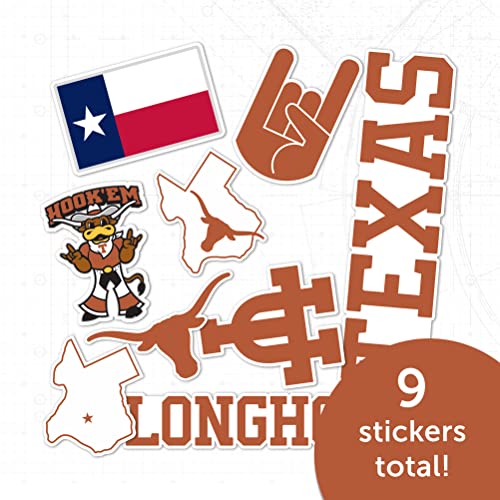 Texas Longhorns Sticker Decal - Outdoor Vinyl Sports Fan Accessory