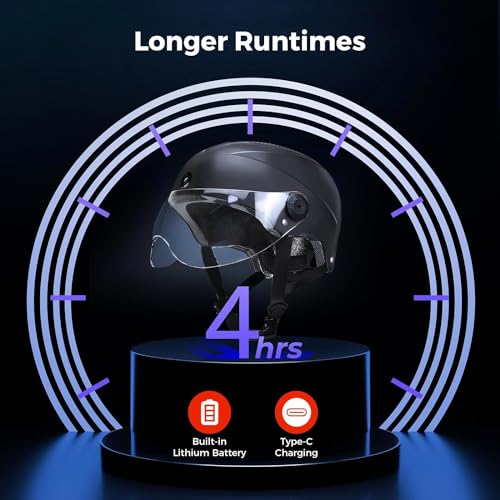 Smart Bike Helmet with Dual HD Cameras, Bluetooth App Control, Waterproof
