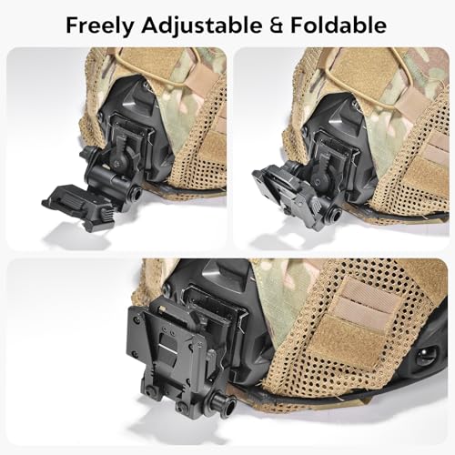 HTPREC Black G24 Night Vision Goggle Mount for PVS14/15/18 | Adjustable Helmet Adapter
