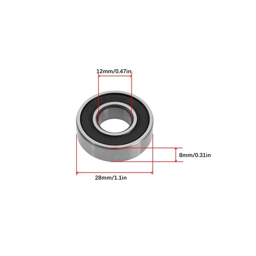LT Easiyl 2pcs Electric Scooter Wheel Ball Bearings Compatible with Ninebot MAX G30 G30D Scooter Front Motor Drive Wheel Bearing Stainless Steel Ball Bearing