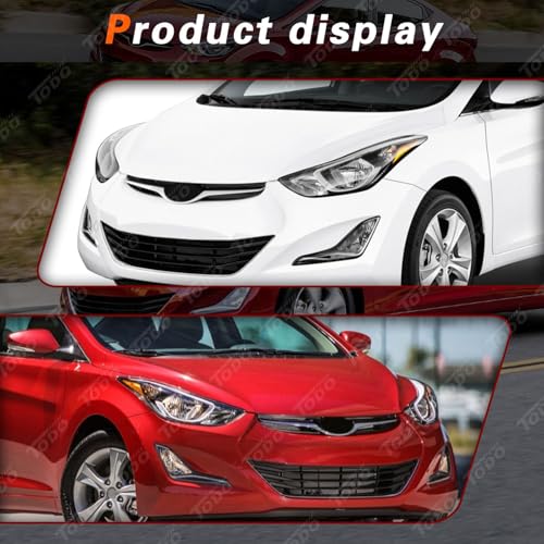 Hyundai Elantra Headlight Assembly 2014-2016 Pair with Bulbs - Passenger & Driver Side