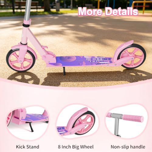 Kick Scooter for Kids 6+, Teens & Adults, Lightweight 9.5 lbs,