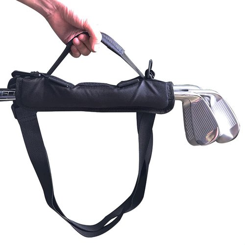Golf Club Carry Bags,Small Golf Club Carry Sleeves Bag for Kids Women Men,Lightweight Portable Driving Range Carrier Course Training Travel (Black)