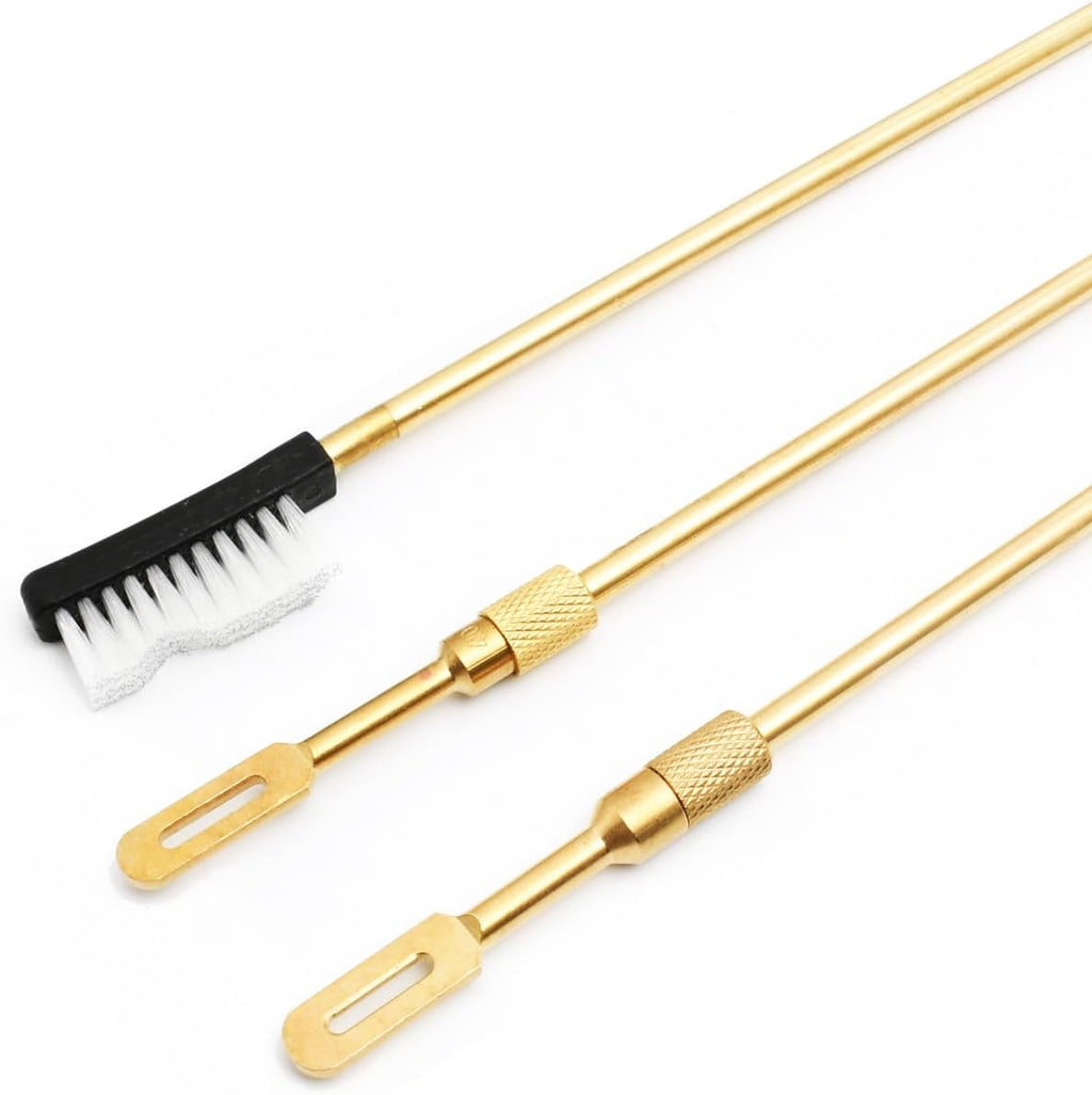 Shotgun Cleaning Kit - 12, 20, 410 Gauge | Bronze Brushes, Brass Adaptor & Cotton Mops Included