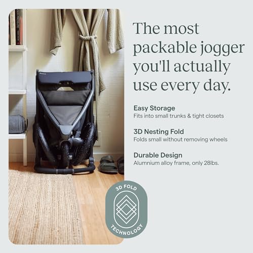 Guava Roam All-Terrain Jogging Stroller with Compact Fold & 3D Nesting Technology
