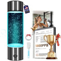 Clcepore Gray Hydrogen Water Bottle Up to 5800 PPB - Certified Hydrogen Generator for Sports & Travel