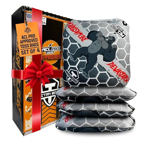 Cornhole Bags Set - Devastator ACL Speed 6/8 Honeycomb Oreo - Set of 4