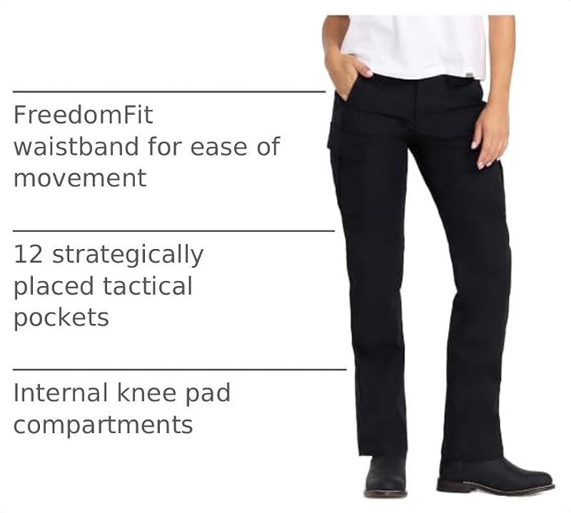 5.11 Tactical Women's Stryke Cargo Pants Black, Law Enforcement Workwear