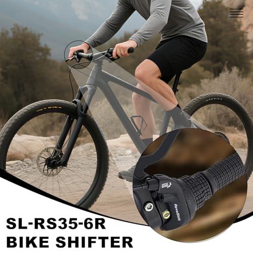 6 Speed Bike Shifter SL-RS35-6R Right Twist Shift Lever for Mountain & Commuter Bikes - Variation of THIS listing