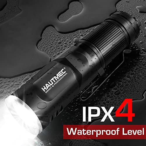 Rechargeable LED Flashlight with Swivel Head - 500 Lumens, Waterproof, Magnetic Base, 3 Modes, Handheld Mini Camping Light