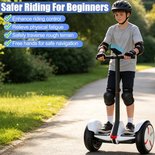 ToLanbbt Adjustable Black Scooter Handlebar for Segway Ninebot Mini Pro with Phone Mount