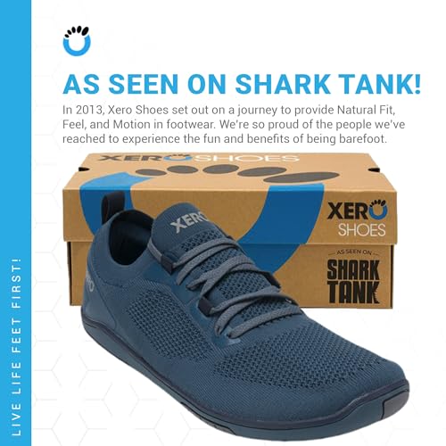 Men’s Knit Zero Drop Workout & Lifestyle Sneakers - Orion Blue, Size 10.5